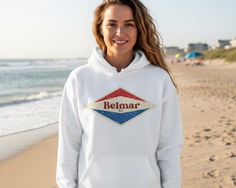 Belmar NJ Retro Diamond Shirt | Jersey Shore Beach Tee