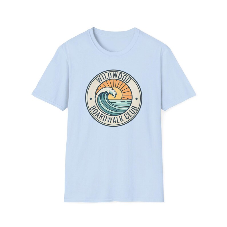 Wildwood NJ Boardwalk Club Shirt for Shore Travelers, Jersey Shore Tee image 16