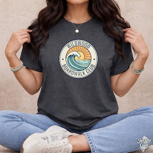 Wildwood NJ Boardwalk Club Shirt for Shore Travelers, Jersey Shore Tee image 7