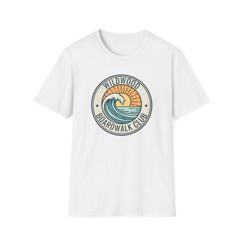 Wildwood NJ Boardwalk Club Shirt for Shore Travelers, Jersey Shore Tee image 10
