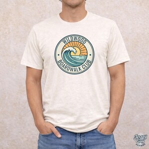 Wildwood NJ Boardwalk Club Shirt for Shore Travelers, Jersey Shore Tee image 3
