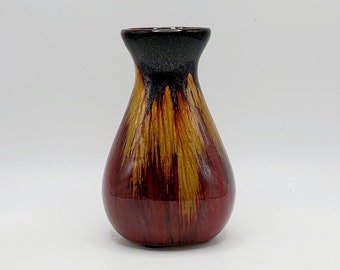 Drip Glaze Vase - Small Bulb Shape Vase - Pottery Drip Glaze Vase