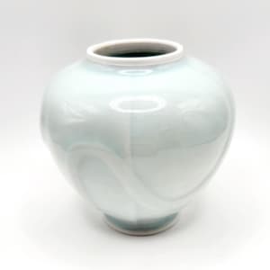 Caledon Green Vase - JS Cummings Vase - Signed Art Pottery