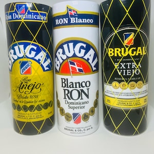 Tumbler Brugal Extra viejo, brugal Blanco, brugal anejo personalizados, vaso skinny de 20 oz.