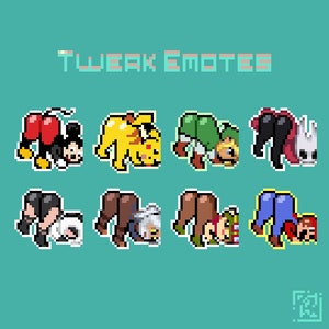 Animated Emote Twerking Pikachu
