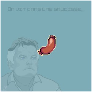 Sausage Animated Emote Pixelart Streaming Twitch Discord Kick