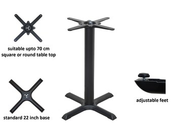 black premium cast iron table base dining restaurant cafe pub - standard dining height