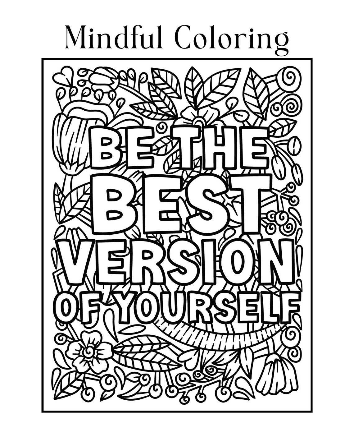 Adult Coloring, Mindful Coloring Pages - Etsy
