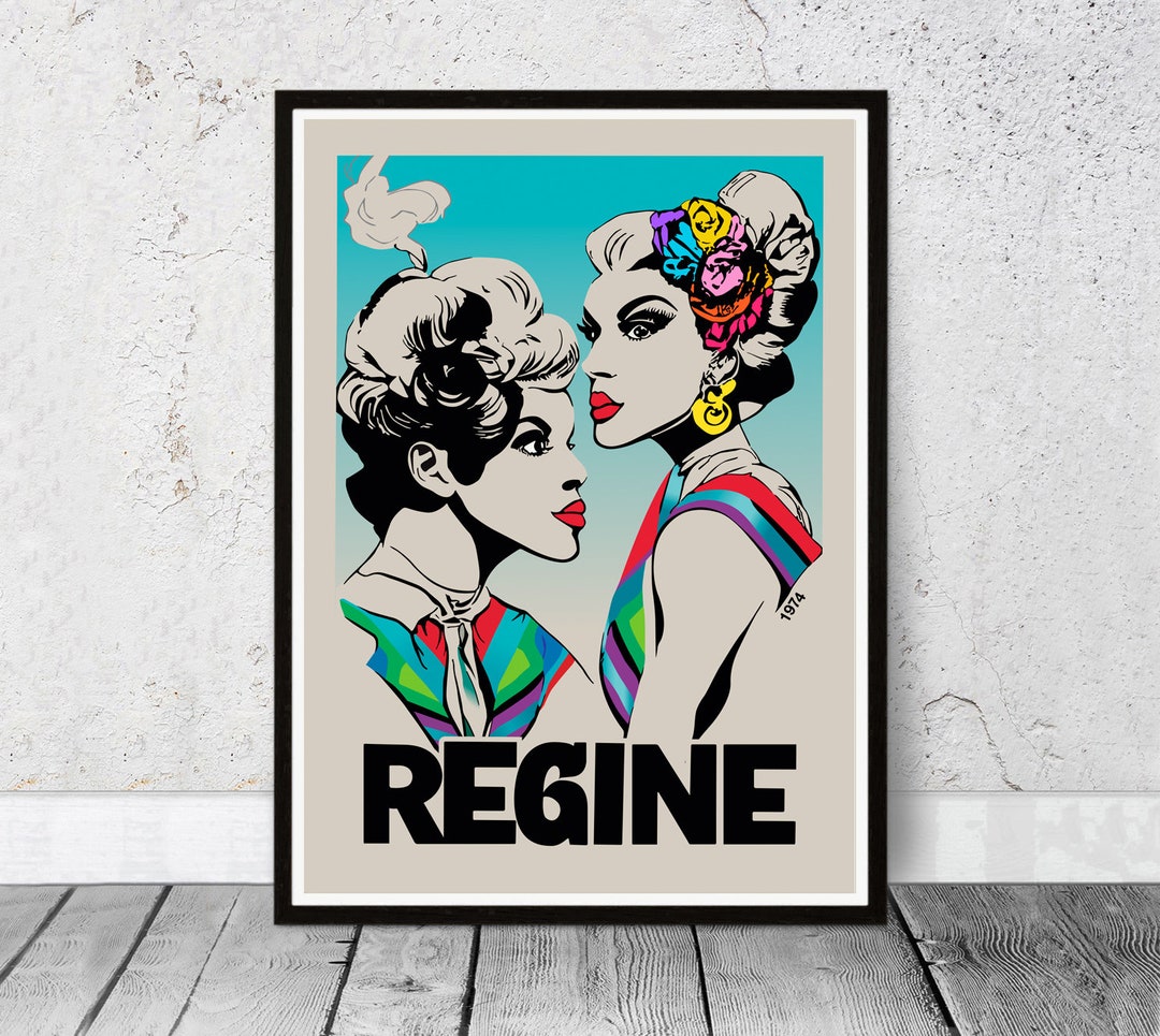 LGBTQ Sisters Gay Poster, Queens LGBTQ Print, Regine Rainbow Gay ...