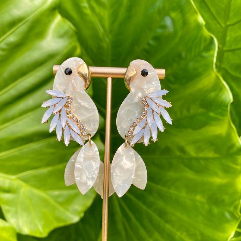 Parrot Earrings - Etsy