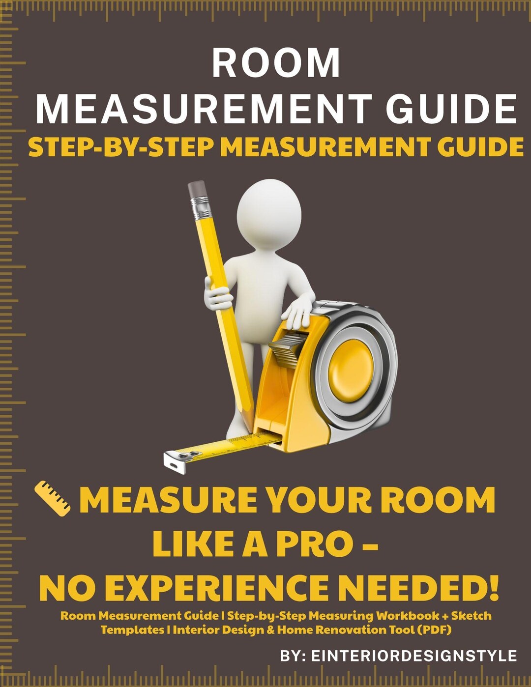 Room Measurement Guide | Step-by-step Measuring Workbook + Sketch ...