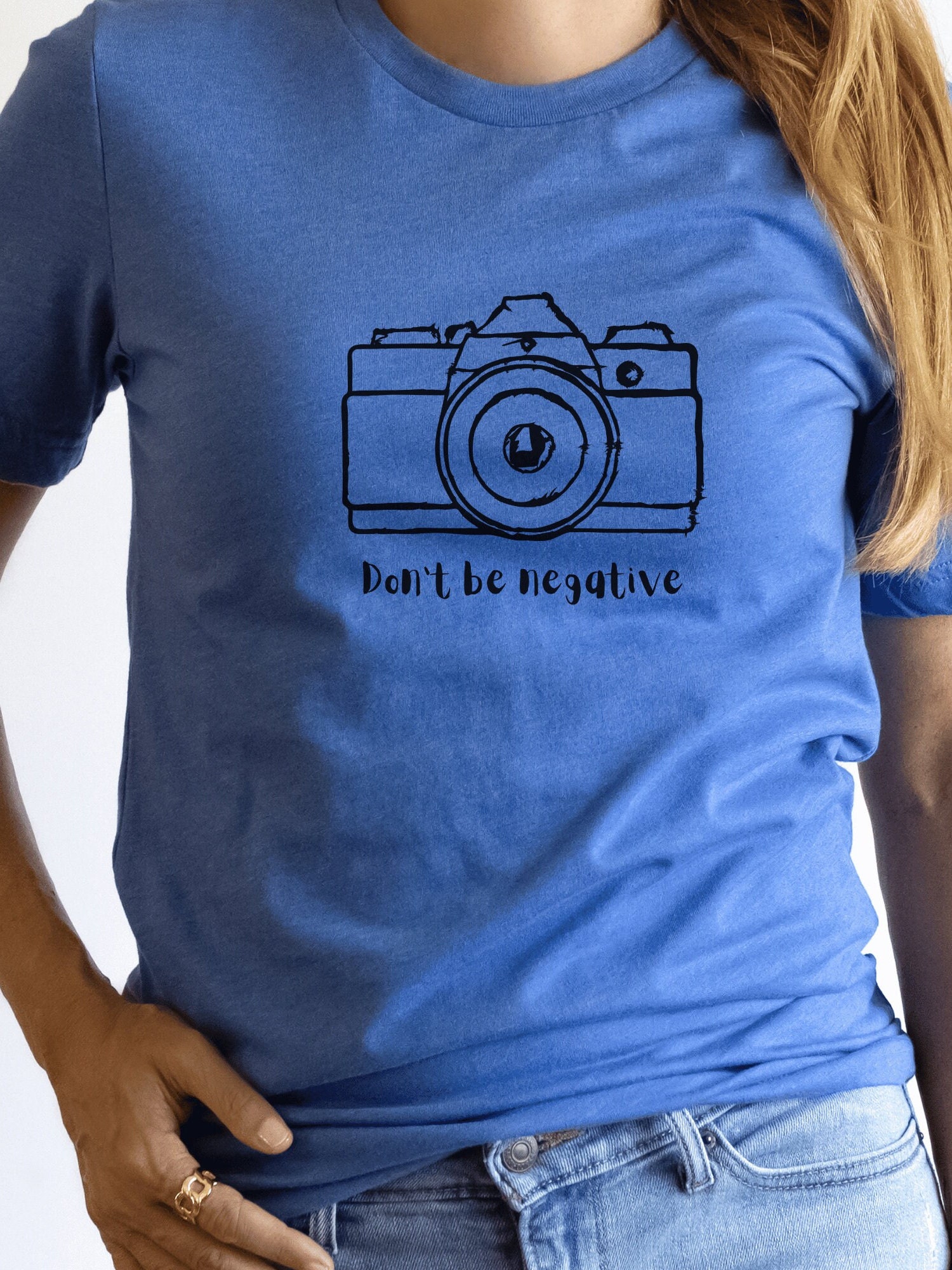 Don't Be Negative Photographer Tee Camera Vintage T Etsy