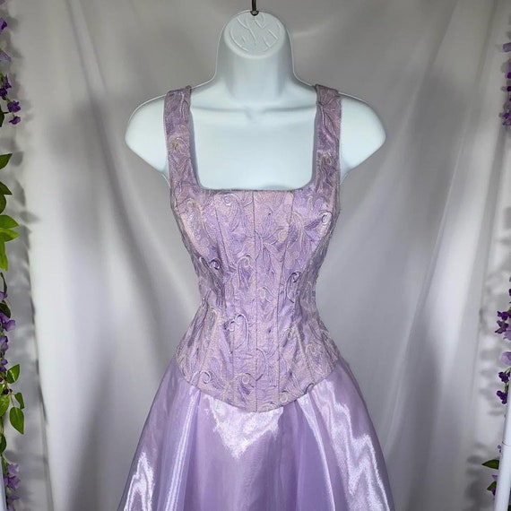 Vintage Y2K purple fairy princess prom dress - image 2