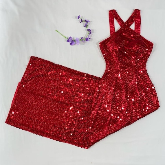 backless bodycon maxi dress THE SAPPHIRE SEQUIN DRESS – MISHA main image 0