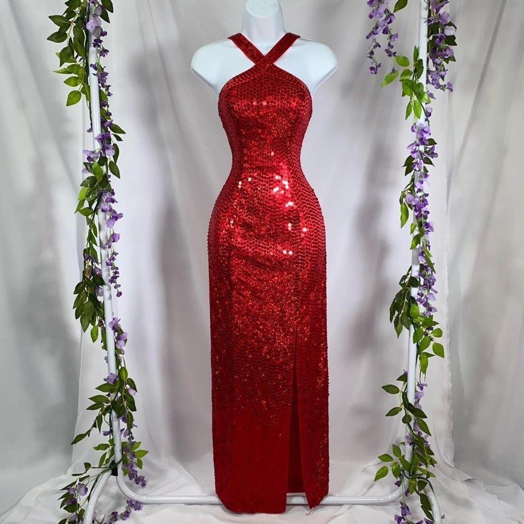 starstruck sequin dress in valentine red Lucy in the Sky Starstruck Sequin Dress, Valentine Red, L : Amazon.co.uk: Fashion