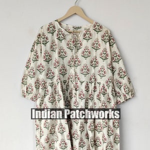 Midi Dress Block print Midi Mini women girls Dress,Deep Neck with string closer bohemian dresses wedding bohemian boho hippie giftsdress