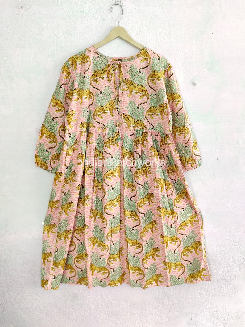 Baiana Dress – Tigre Block Print