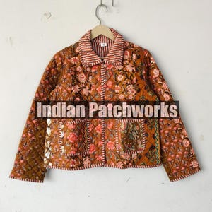New Style Patchwork Quilted Jacket Reversible Quilted Short Jacket/Coat, Women Wear New Style Coat,Partywear OR Gift For Her, Christmas Gift