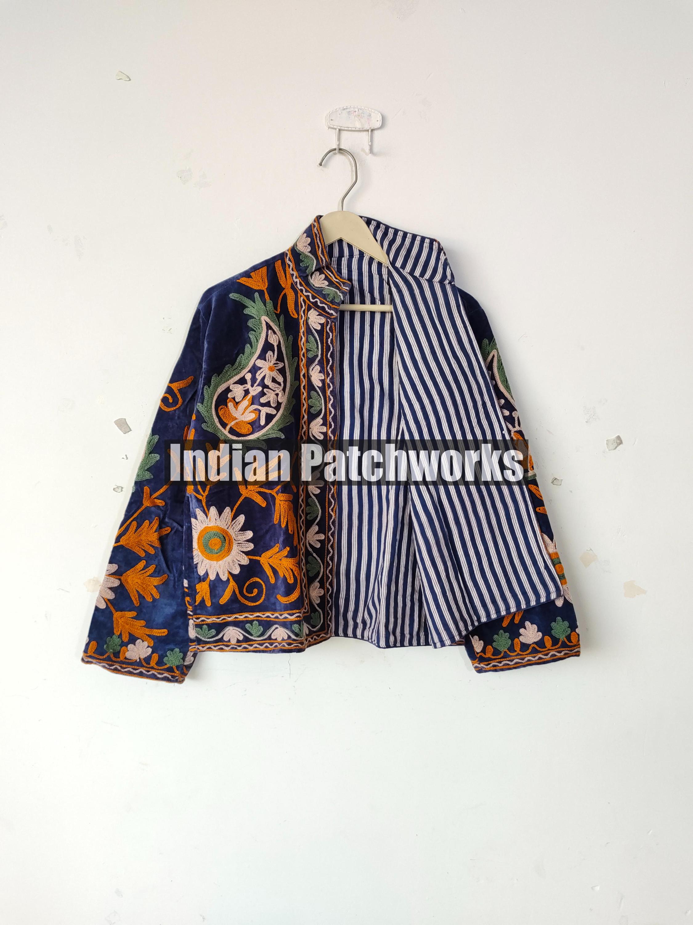 Lotto 10 Cappotti Indiani Vintage Donna In Cotone Kantha - Fatto A Mano, Leggeri Reversibili