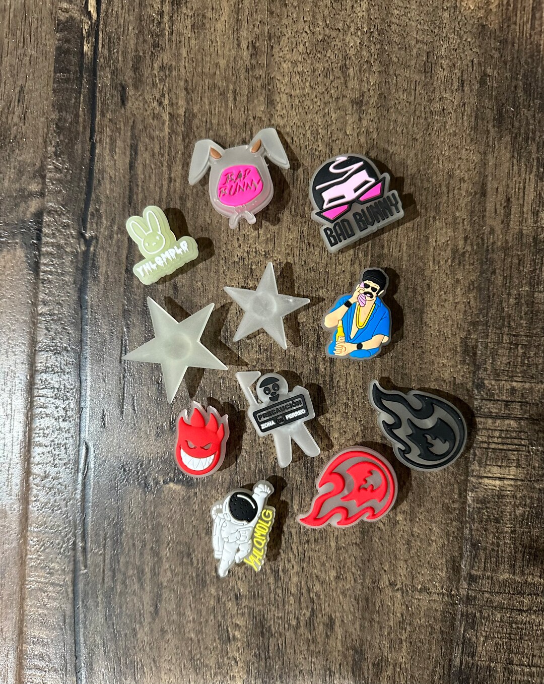 Bad Bunny Glow in the Dark Croc Jibbitz Etsy