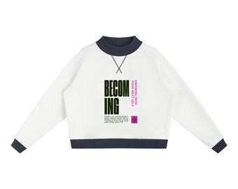 Becoming Sweatshirt, Growing Into Next Self Jumper, Motivational Graphic Crewneck