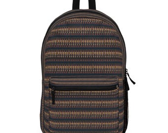 Aztec Stripe Pattern Backpack | Boho Southwestern Tribal Print