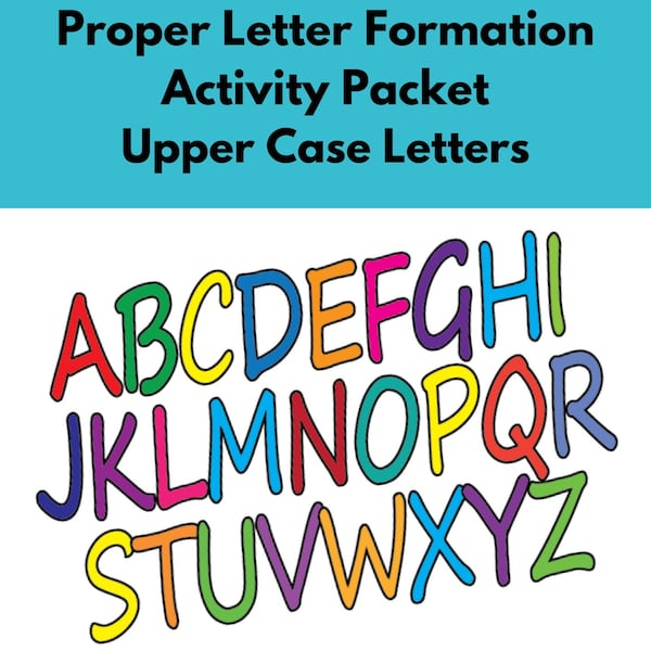 Proper Letter Formation Activity Packet