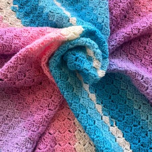 Large crochet baby blanket