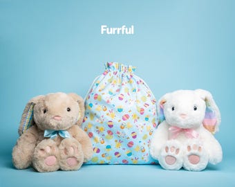 Bunny Rabbit Stuffed Animal Plush Gift Bag
