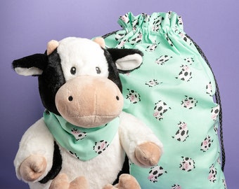 Cow Stuffed Animal, Soft Farm Plush Toy, Adorable Cow Plushie, Kids Gift, Farm Animal Nursery Decor Plush, Original Design