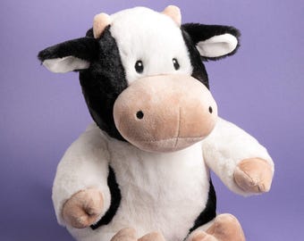 Cow Stuffed Animal, Soft Farm Plush Toy, Adorable Cow Plushie, Kids Gift, Farm Animal Nursery Decor Plush, Original Design