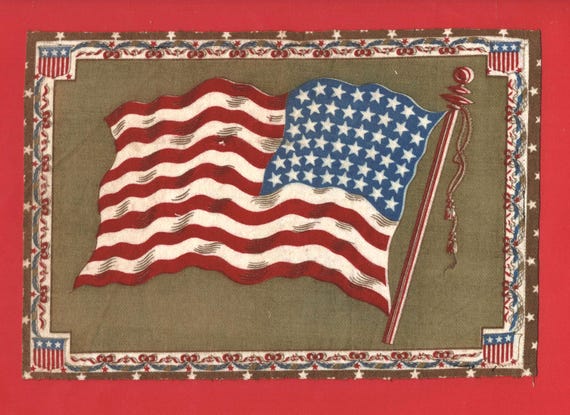 tobacco stick flag Show your American pride in style with these high Flag made from handmade tobacco