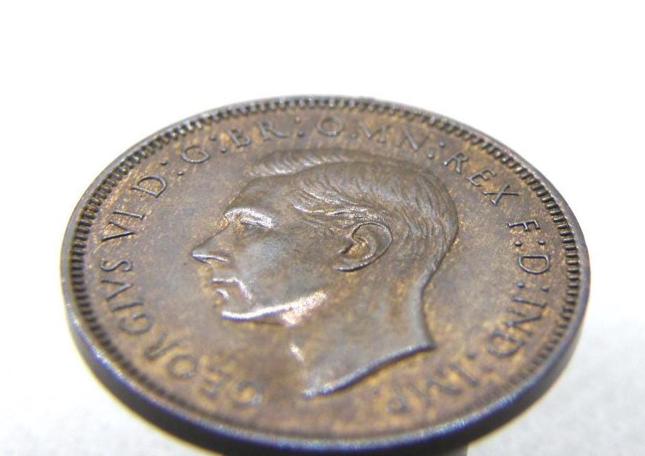 85th BIRTHDAY COIN - Original 1941 British Farthing Coin: King