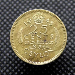セイロン - 1942年 1セント硬貨 - 国王ジョージ6世 - セイロン