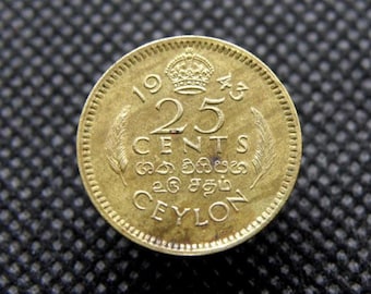 香港 - 1950 年 5 セント コイン - ジョージ 6 世 - 本物の英国植民地