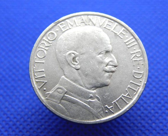 イタリア - 1924年 2リラ硬貨 - ヴィットーリオ・エマヌエーレ3世