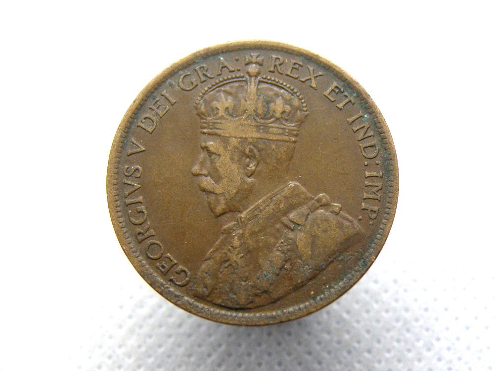 カナダ - 1916年 1セント 1セント硬貨 - ジョージ5世 - オリジナル114