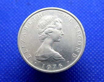 1976年 マン島 10ペンス硬貨 - エリザベス2世女王 / トリスケリオン