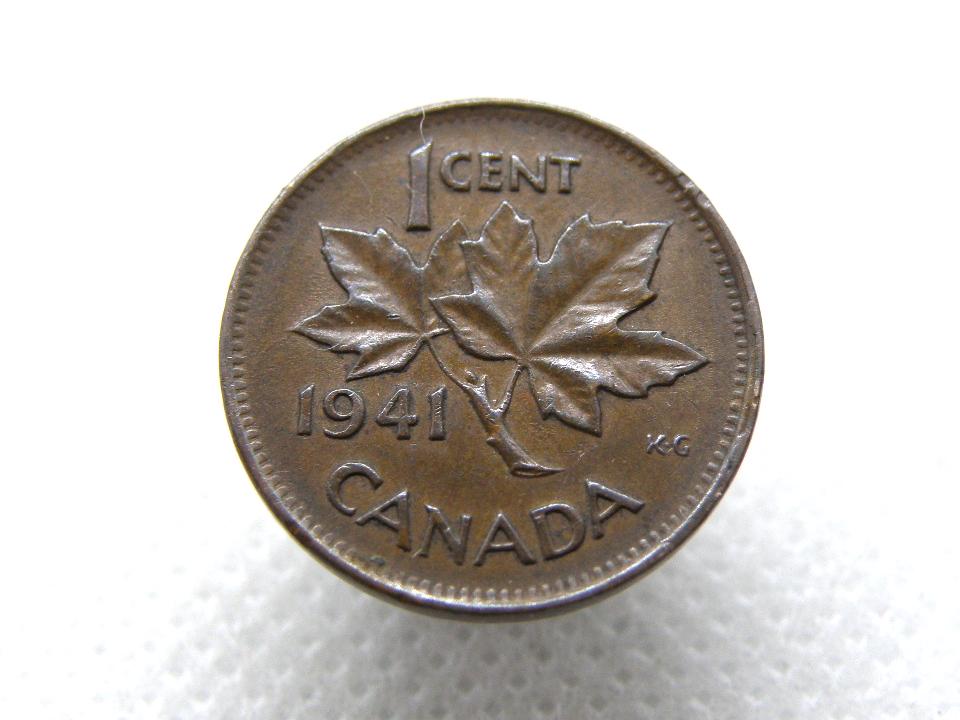 【中古美品使用感なし廃盤モデル】DESCENTE CMP-2110 / 2510 1941 CANADA One Cent COIN - King George VI - Genuine Commonwealth
