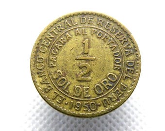 ペルー銀貨 1926年 – 座像自由の女神デザイン – 100年前の銀貨 – 南米