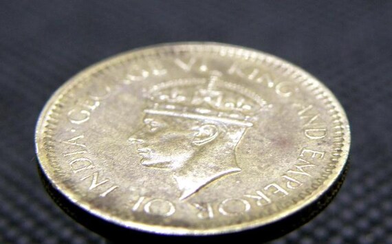 1943年 セイロン / スリランカ - 25セント硬貨 - ジョージ6世硬貨