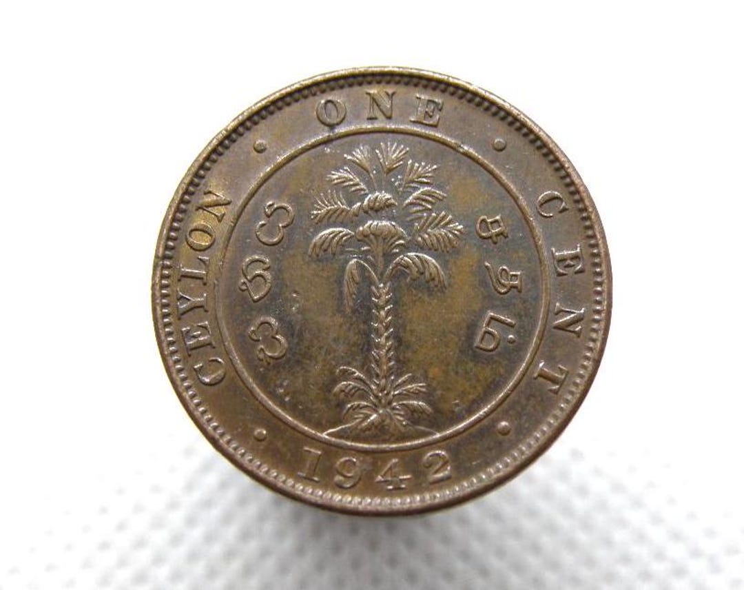 セイロン - 1942年 1セント硬貨 - 国王ジョージ6世 - セイロン