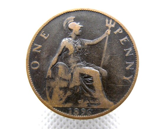 1896年 ペニーコイン - ビクトリア朝ブロンズ1ペニーコイン
