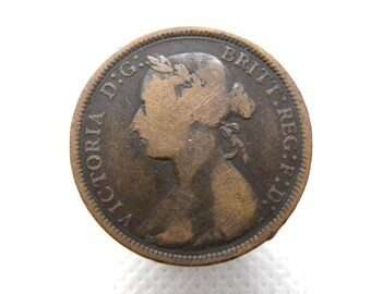 1893年イギリスのペニーとハーフペニー硬貨 - ビクトリア女王
