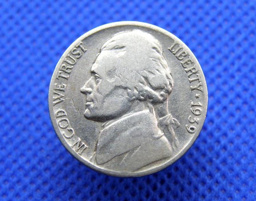 1939年 アメリカ 5セント硬貨 - アメリカ合衆国 5セント硬貨