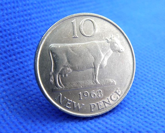 1968年ガーンジー10ペンス硬貨 - チャンネル諸島コイン