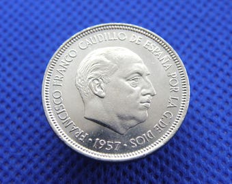 美品+　スペイン　1976年　最高額超高額　カルロス3世　5000ペセタ Yahoo!オークション - 「スペイン ペセタ」ヨーロッパ (世界) の落札