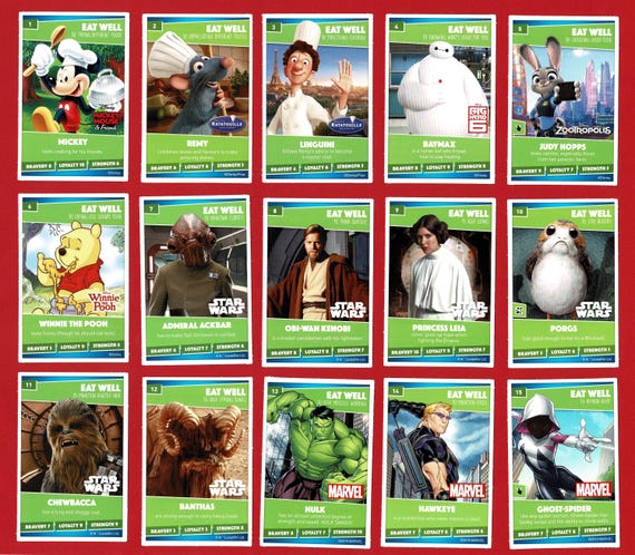 rare sainsburys heroes cards Disney on a Mission Trading 2021 ( Quick Update) HEROES TRADING CARD Set -