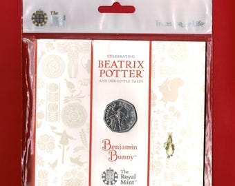 希少な収集価値のある 50 ペンス硬貨 ブリタニア女王エリザベス 2 世