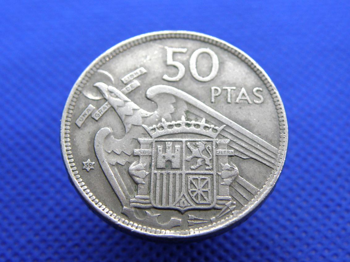 スペイン硬貨】50PTAS 25PTAS 1957 25PTAS 硬貨 1957年 スペイン 